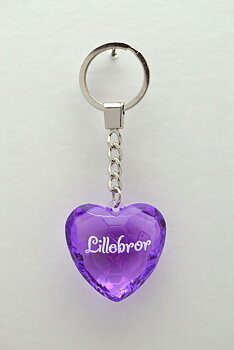 Nyckelring, Diamond heart - Lillebror