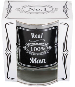 Whisky glas - 100% Real man