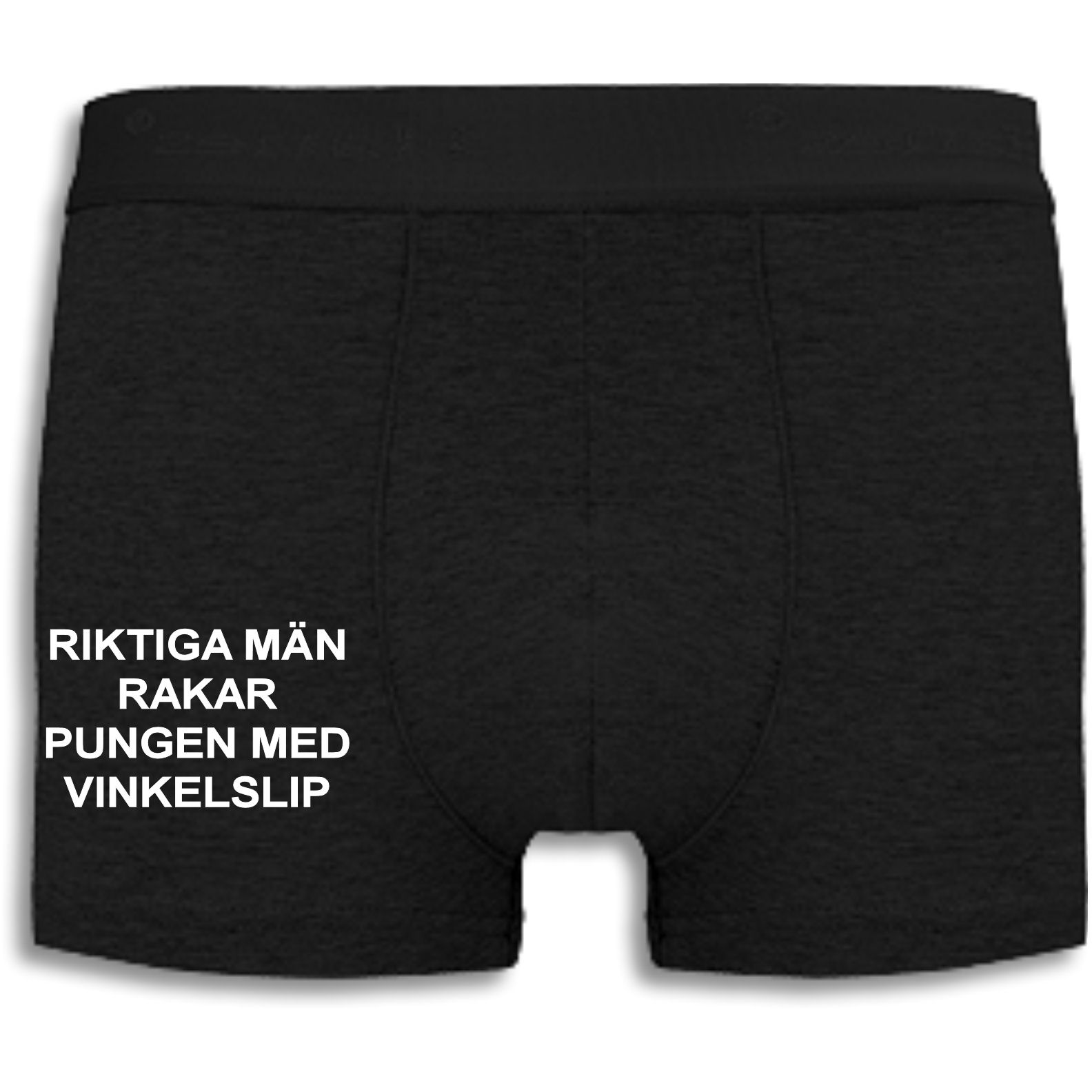 Boxershorts - Riktiga män rakar pungen med vinkelslip