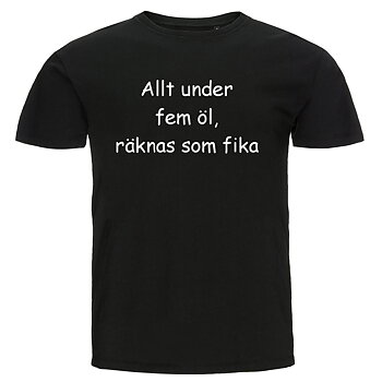 T-shirt - Allt under fem öl