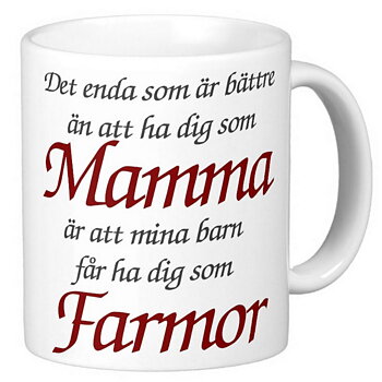 Mugg - Mamma - Farmor
