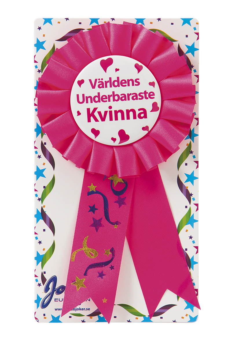 Rosett kort - Världens underbaraste kvinna