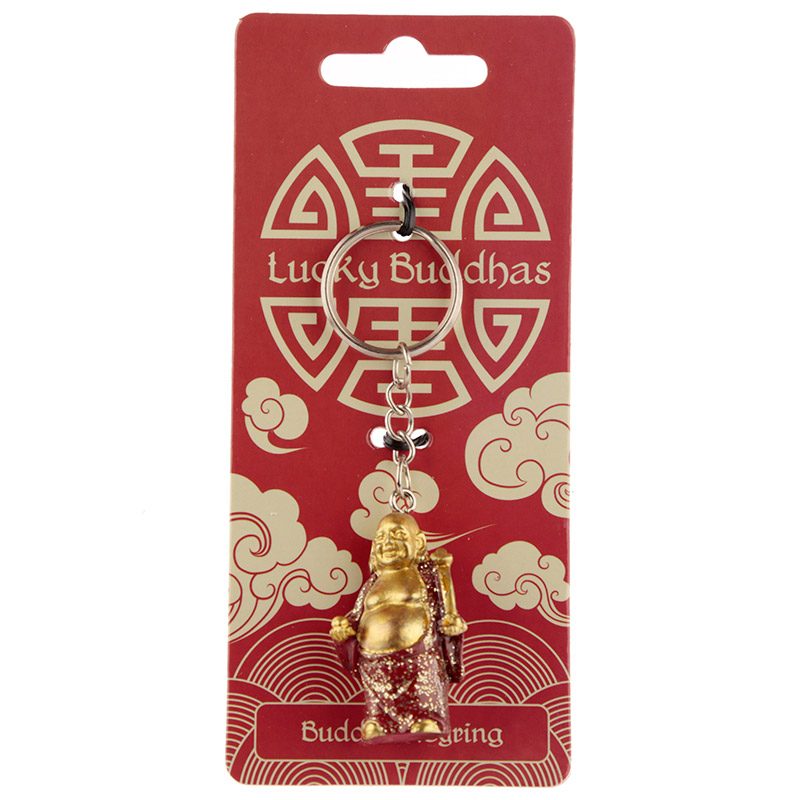Nyckelring - Lucky Buddha, Röd - 2