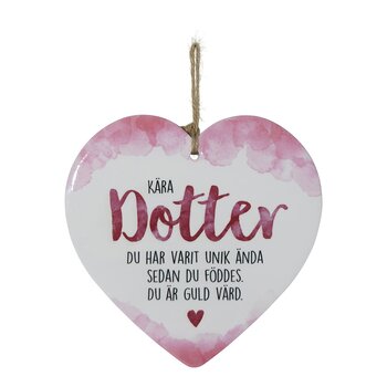 Skylt, Enjoy heart - Dotter