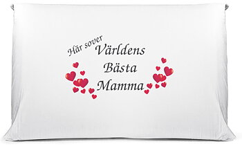 Örngott - Här sover världens bästa mamma 50x60 cm