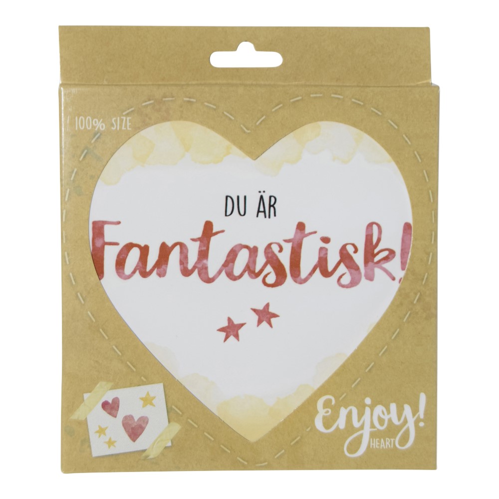 Skylt, Enjoy heart - Fantastisk - 2
