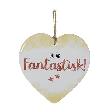Skylt, Enjoy heart - Fantastisk