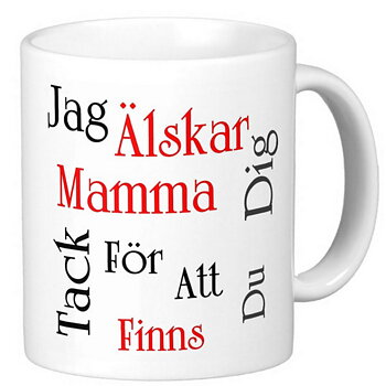 Mugg - Jag älskar dig mamma