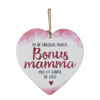 Skylt, Enjoy heart - Bonusmamma