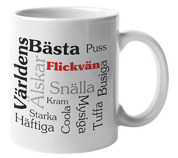 Mugg - Världens bästa flickvän