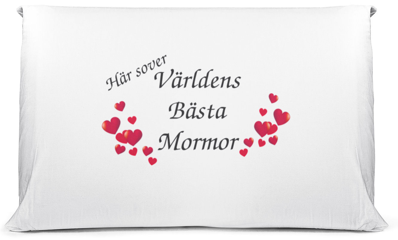 Örngott - Här sover världens bästa mormor 50x60 cm