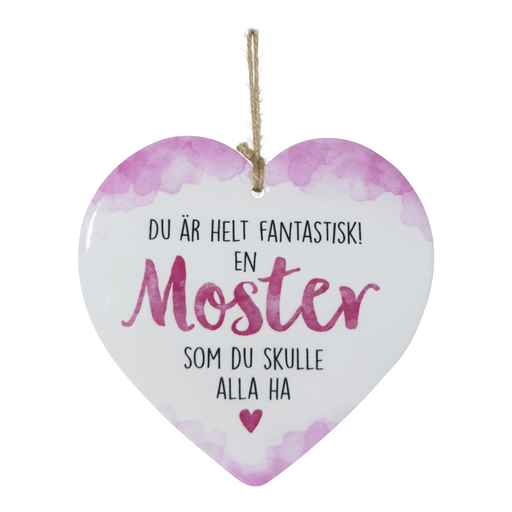 Skylt, Enjoy heart - Moster