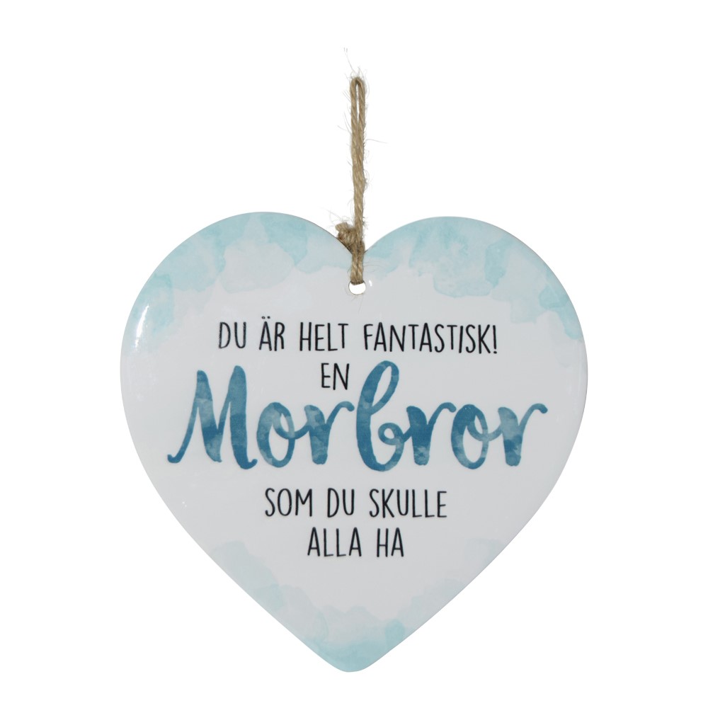 Skylt, Enjoy heart - Morbror