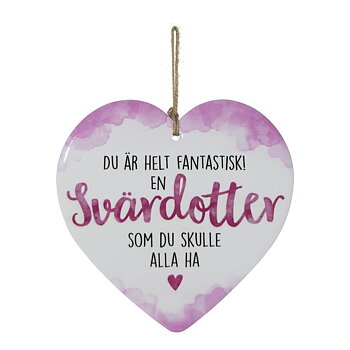 Skylt, Enjoy heart - Svärdotter