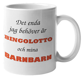 Mugg - Bingolotto och barnbarn
