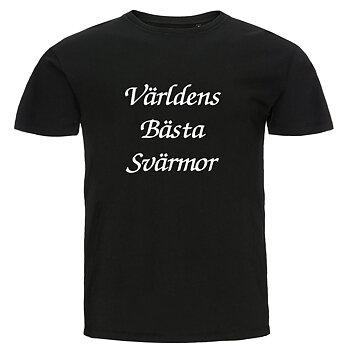 T-shirt - Världens bästa svärmor