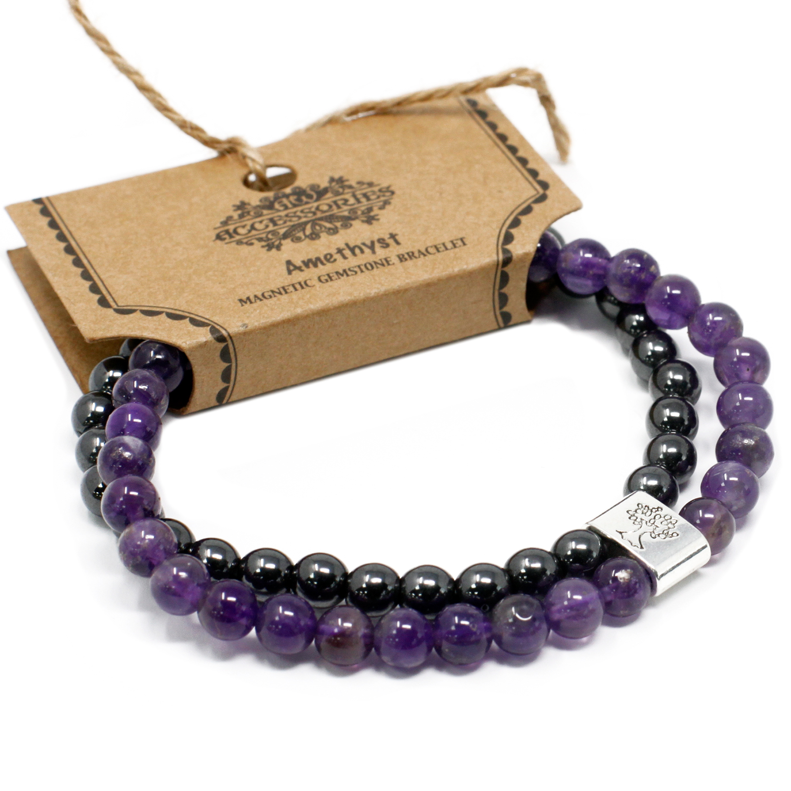 Magnetiskt armband, Ancient Wisdom - Amethist
