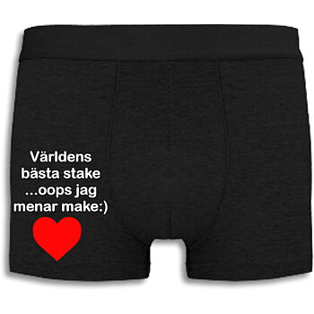 Boxershorts - Världens bästa stake...oops jag menar make, Rött hjärta