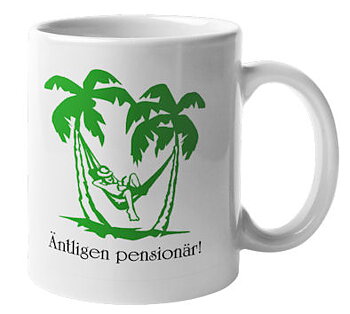 Mugg - Äntligen pensionär