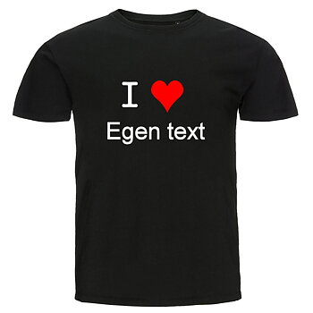 I Love T-shirt - Egen text
