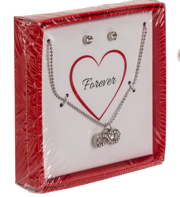 Smyckeset i presentkartong, Örhängen och halsband, Be my Forever