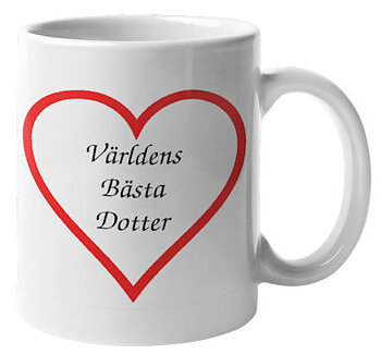 Mugg - Världens bästa dotter