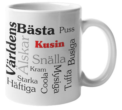 Mugg - Världens bästa kusin