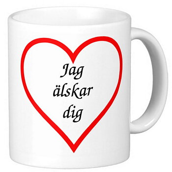 Mugg - Jag älskar dig