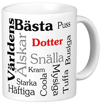 Mugg - Världens bästa dotter