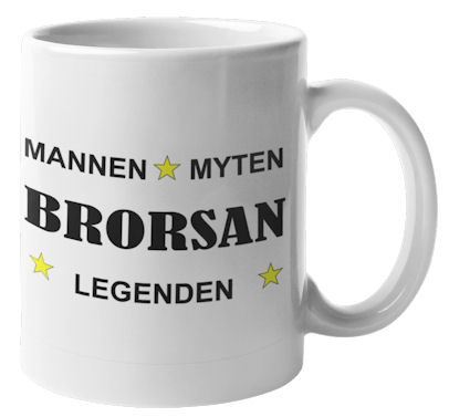 Mugg - Brorsan -  Mannen, myten, legenden