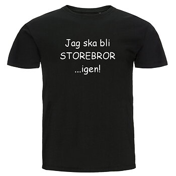 Barn T-shirt - Jag ska bli storebror...igen!