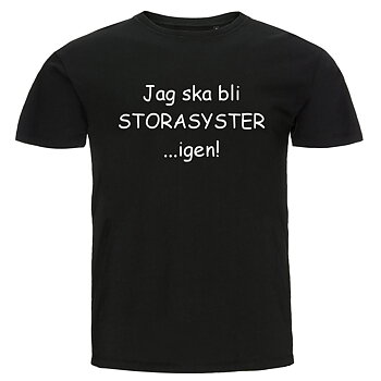 Barn T-shirt - Jag ska bli storasyster...igen!