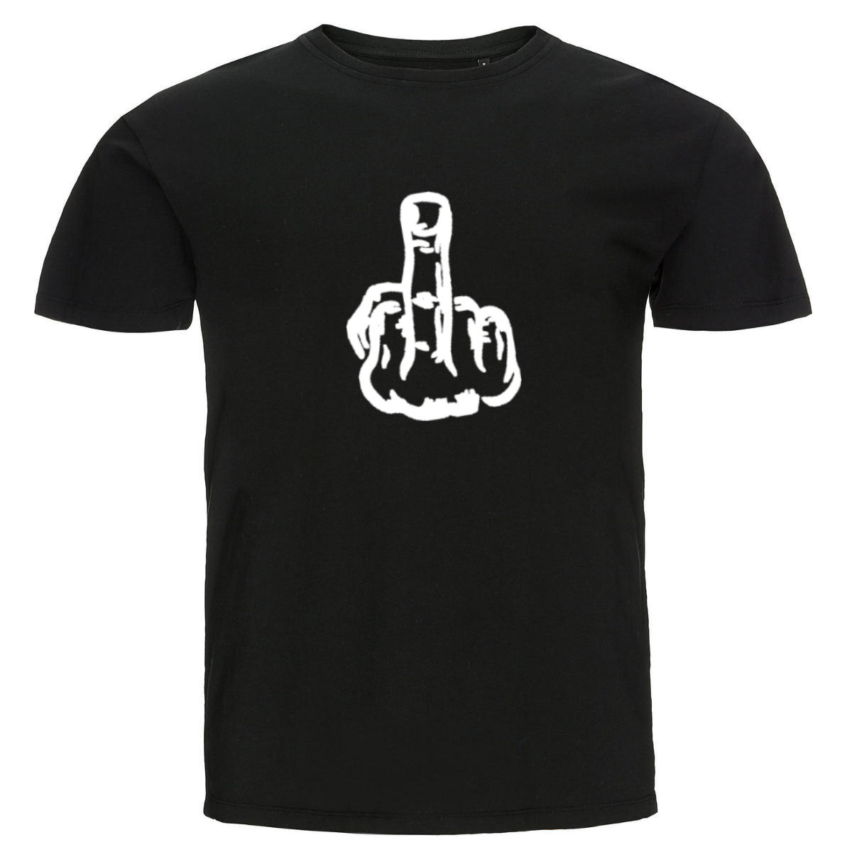 T-shirt  med vitt finger