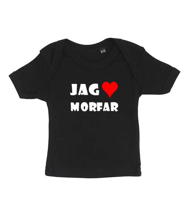 Baby T-shirt - Jag älskar morfar, 0-6 mån