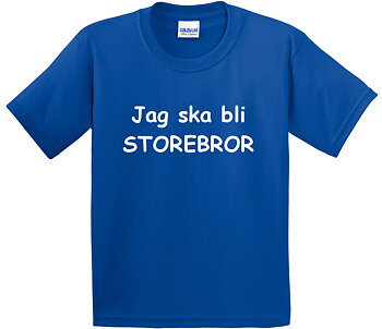 T-shirt - Jag ska bli storebror, Blå