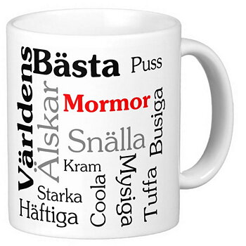 Mugg - Världens bästa mormor