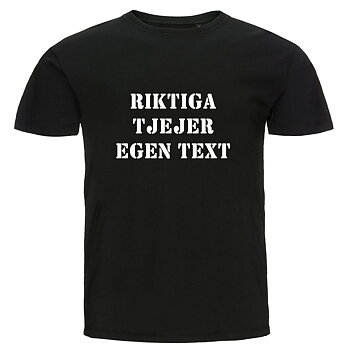 T-shirt - Riktiga tjejer egen text