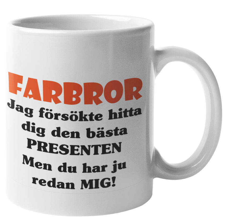 Mugg - Farbror presenten