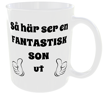 Mugg - Så här ser en fantastisk son ut