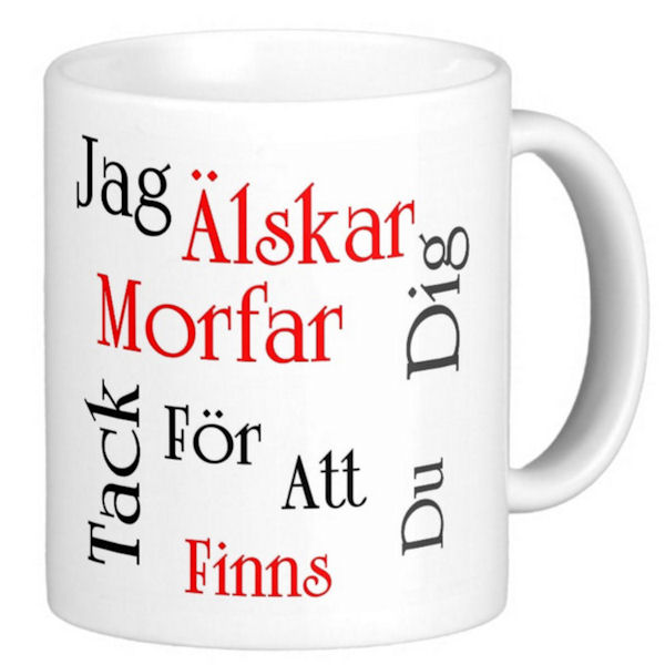 Mugg - Jag älskar dig morfar