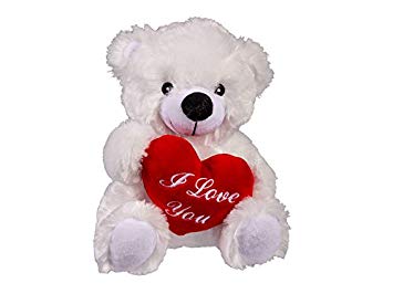 Vit nalle - I Love You