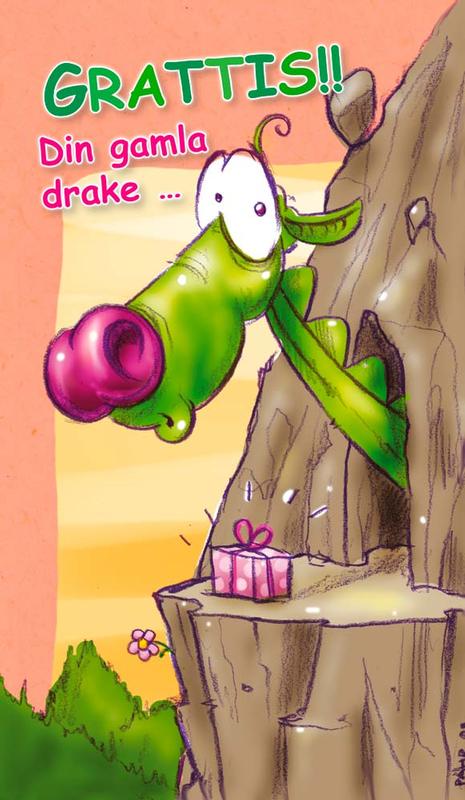 Grattis kort - Grattis din gamla drake