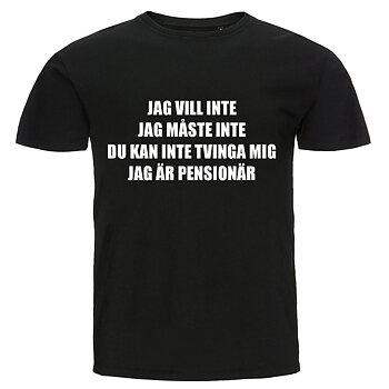 T-shirt - Jag är pensionär