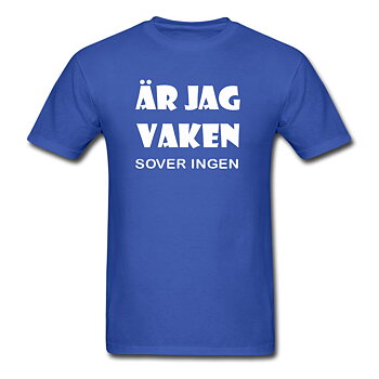 Barn T-shirt - Är jag vaken, sover ingen