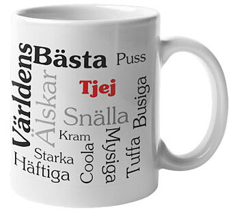 Mugg - Världens bästa tjej