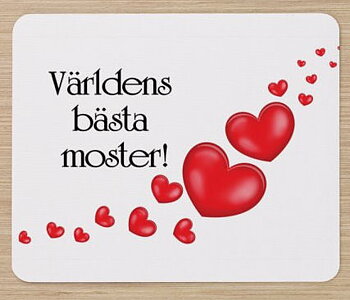 Musmatta - Världens Bästa Moster 22x18 cm
