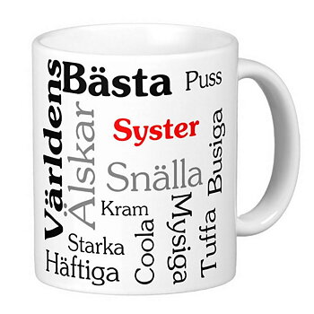 Mugg - Världens bästa syster