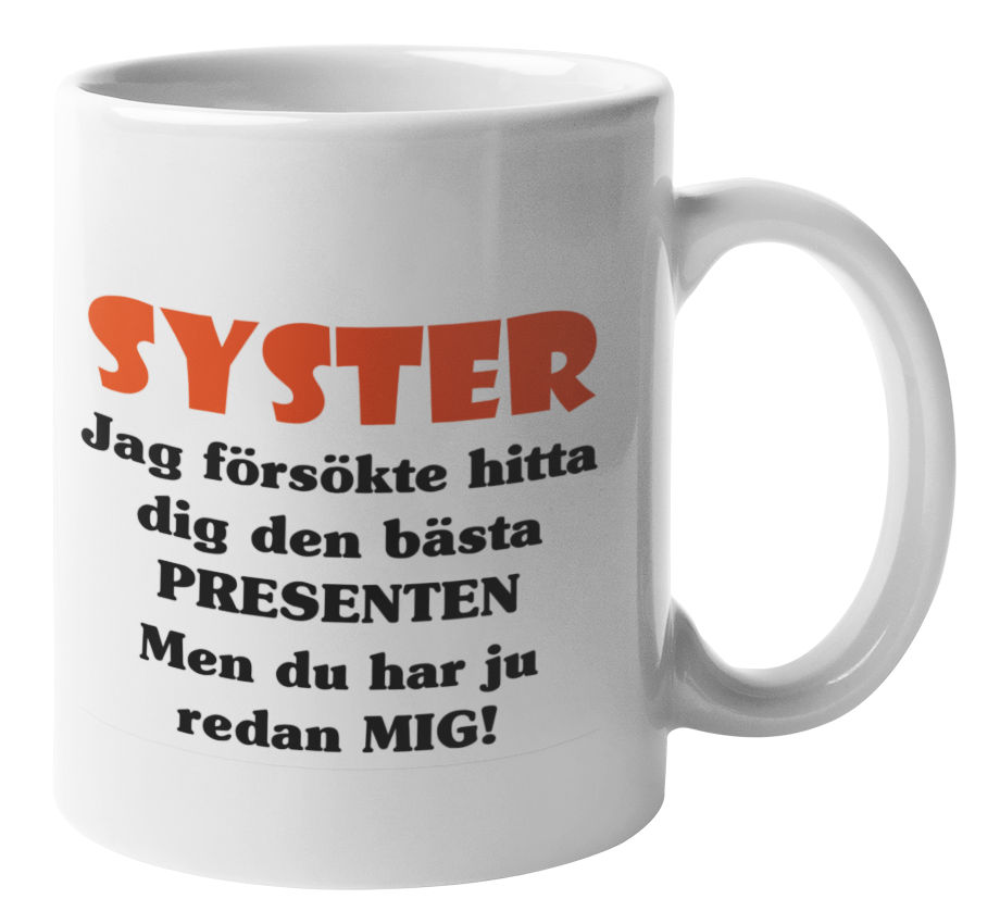 Mugg - Syster presenten