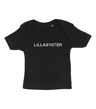 Baby T-shirt - Lillasyster, 0-6 mån