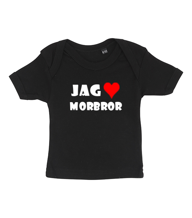 Baby T-shirt - Jag älskar morbror, 0-6 mån